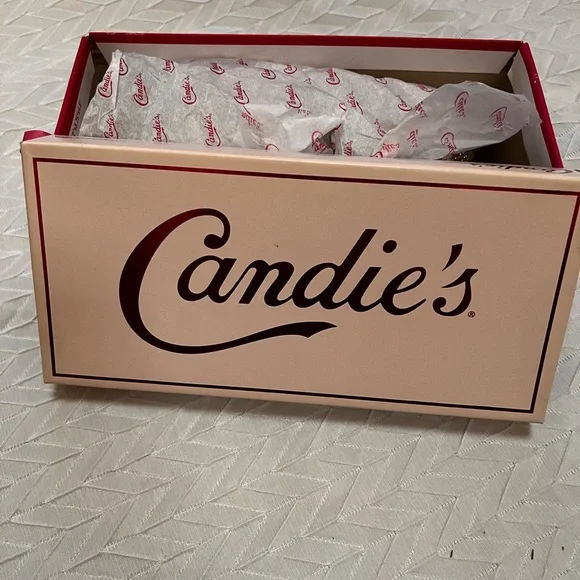 Candie's Tan Sandals with Rhinestone Accents - Picture 5 of 6